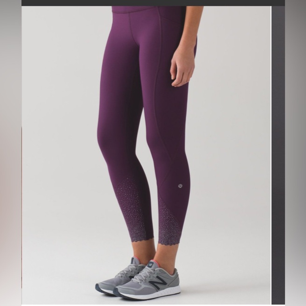 Lululemon Tight Stuff Tight ll Darkest Magenta Size 4